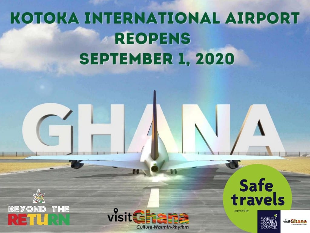 Visit Ghana | Ghana's International Air Borders Opens September 1, 2020