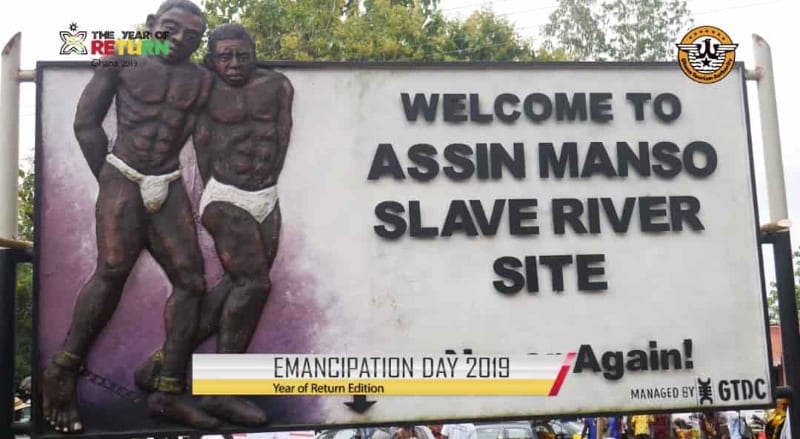Assin Manso Ancestral Slave River Site Visit Ghana